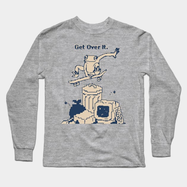 Get Over It. 1bit Pixel Art Long Sleeve T-Shirt by pxlboy